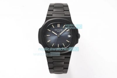 PPF V4 Patek Philippe Nautilus Black DCL Case Swiss Replica Watch